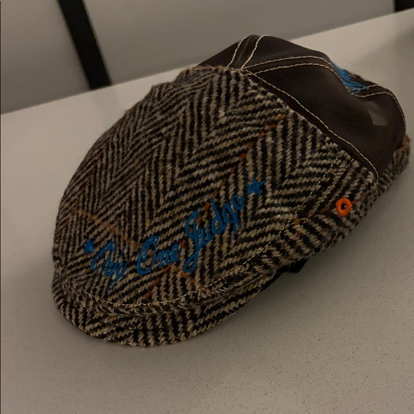 DSQUARED Other - DSQUARED Brown and Blue Herringbone Cap